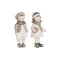 Miniatyrbilde 1 av 3: Julekule DKD Home Decor Harpiks Gutter (6,5 x 5 x 14 cm) (2 enheter)