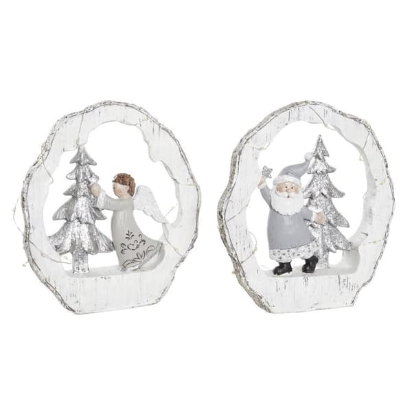 Julekule DKD Home Decor Harpiks (17 x 4,5 x 19 cm) (2 enheter)