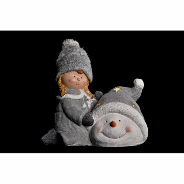 Julekule DKD Home Decor Polyester Magnesium (36 x 22 x 33 cm) (4 enheter)