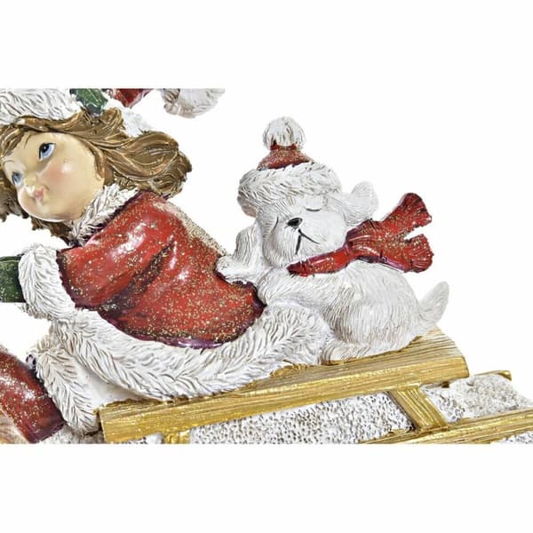 Julekule DKD Home Decor Harpiks (13 x 6 x 10,5 cm) (2 enheter)