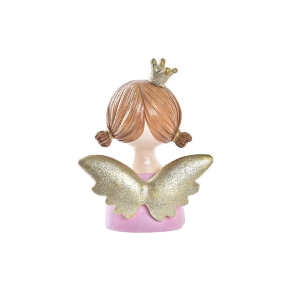 Julekule DKD Home Decor Harpiks Engel (9 x 5 x 12 cm) (2 enheter)