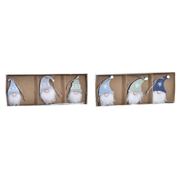 Juldekorasjonssett DKD Home Decor Polyester Tre MDF (21 x 8 x 1,5 cm) (2 enheter)