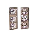 Miniatyrbilde 4 av 4: Juldekorasjonssett DKD Home Decor Tre MDF (21 x 8,2 x 1,5 cm) (8 cm) (2 enheter)