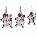 Miniatyrbilde 2 av 4: Juldekorasjonssett DKD Home Decor Tre MDF (21 x 8,2 x 1,5 cm) (8 cm) (2 enheter)