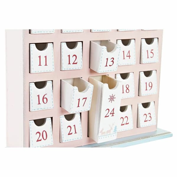 Adventskalender DKD Home Decor Tre Hus (27 x 7 x 40 cm) (2 enheter)