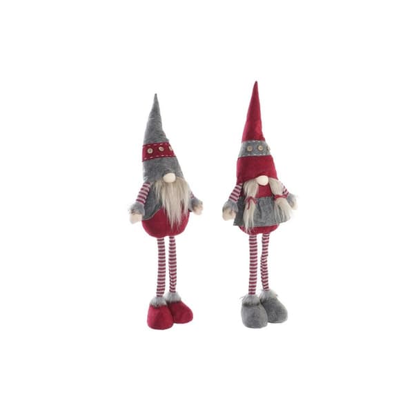 Dekorativ Figur DKD Home Decor Jul Hansker Polyester (24 x 10 x 73 cm) (2 enheter)