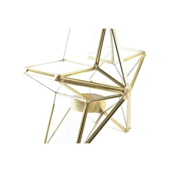 Lysholder DKD Home Decor Stjerne (2 enheter) (16 x 8 x 16 cm)
