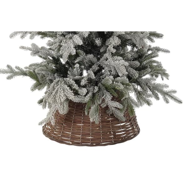 Juletreskjørt DKD Home Decor flettet (59 x 59 x 26 cm) (2 enheter)
