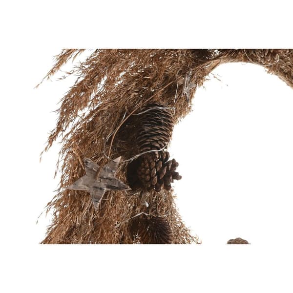 Joulukranssi DKD Home Decor Kukka (2 osaa) (60 x 5 x 60 cm)