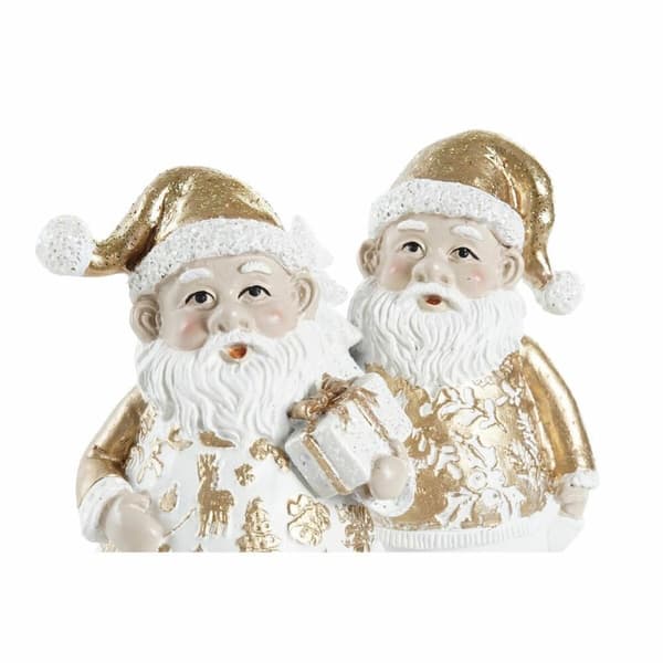 Joulukuusenpallo DKD Home Decor Hartsi Joulupukki (8 x 6 x 13,5 cm) (2 osaa)