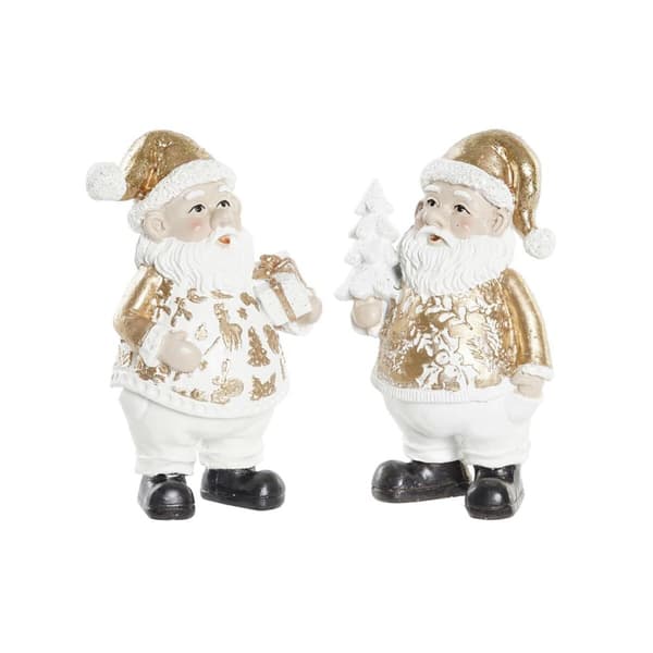 Joulukuusenpallo DKD Home Decor Hartsi Joulupukki (8 x 6 x 13,5 cm) (2 osaa)