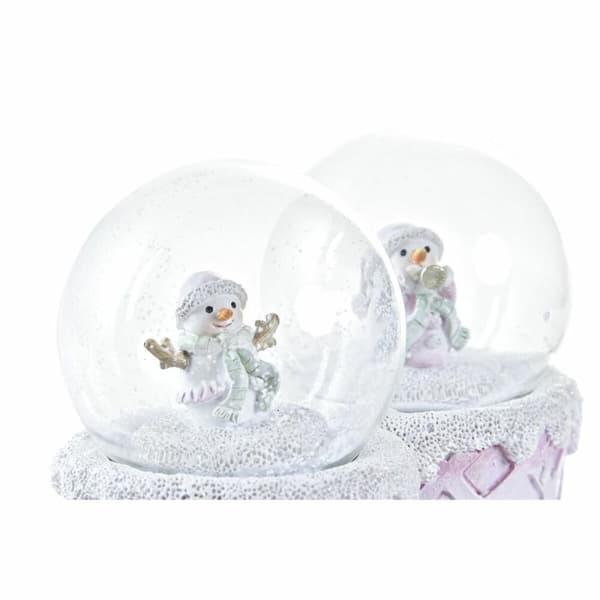 Joulupallo DKD Home Decor Kristalli Hartsi (2 osaa) (7 x 7 x 9 cm)