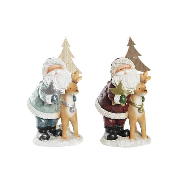 Joulukuusenpallo DKD Home Decor Hartsi (15,5 x 15,5 x 28 cm) (2 osaa)