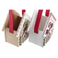 Pikkukuva 2 / 3: Joulukuusenpallo DKD Home Decor Puu Talo (13 x 7 x 15 cm) (4 osaa)