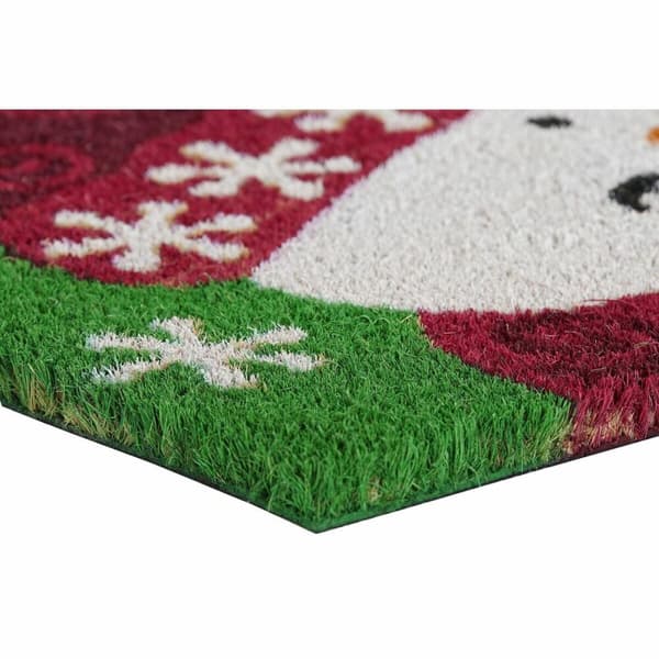 Kynnysmatto DKD Home Decor Joulu PVC Kookoskuitu (60 x 40 x 1,5 cm) (2 osaa)