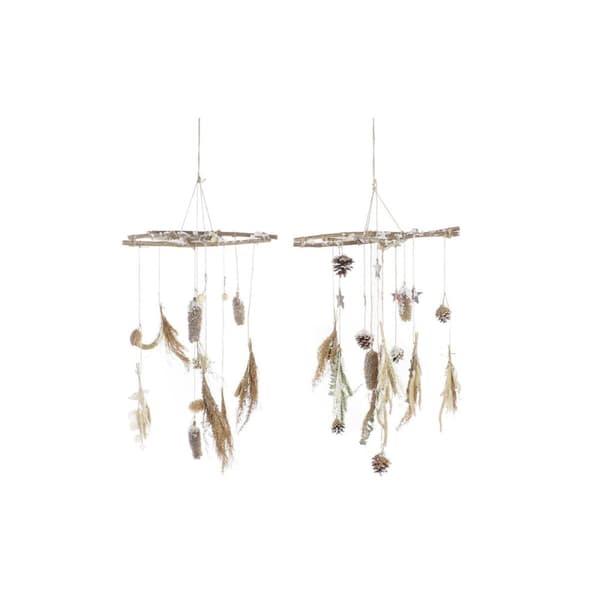Joulukuusenpallo DKD Home Decor Puu (2 osaa) (41 x 41 x 40 cm)
