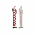 Miniatyrbillede 1 af 2: Adventskalender DKD Home Decor Træ Julemanden (2 pcs) (14 x 7 x 64 cm)