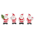 Miniatyrbillede 1 af 4: Julepynt DKD Home Decor Harpiks Julemanden (3,5 x 2,5 x 4 cm) (4 enheder)