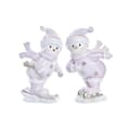 Miniatyrbillede 1 af 3: Julepynt DKD Home Decor Harpiks Sne dukke (15 x 13,5 x 24,5 cm) (2 enheder)