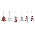 Miniatyrbillede 1 af 4: Juledekorationssæt DKD Home Decor Træ MDF (21 x 7,7 x 1,5 cm) (2 enheder)