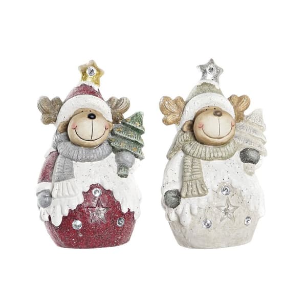 Joulukuusenpallo DKD Home Decor Poro Magnesium (24 x 17 x 39 cm) (2 osaa)