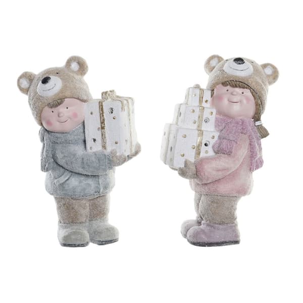 Joulukuusenpallo DKD Home Decor Hartsi Pojat (25 x 16 x 38 cm) (2 osaa)