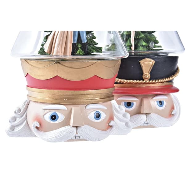 Koristevalot DKD Home Decor Joulu Punainen Valkoinen (15 x 13,5 x 24 cm) (2 osaa)