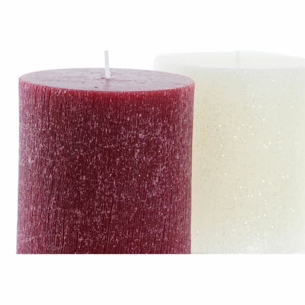 Kynttilä DKD Home Decor Joulu (9 x 9 x 10 cm) (2 osaa)