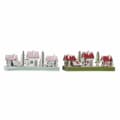 Miniatyrbild 1 av 2: Julgranskula DKD Home Decor Trä Hus (2 pcs) (30 x 6 x 12 cm)