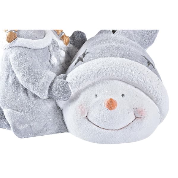 Julgranskula DKD Home Decor Polyester Magnesium (36 x 22 x 33 cm) (4 antal)