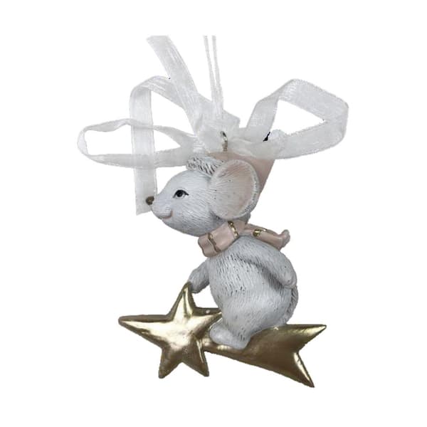 Julgranskula DKD Home Decor Mus Harts (7 x 4,5 x 9 cm) (6 antal)