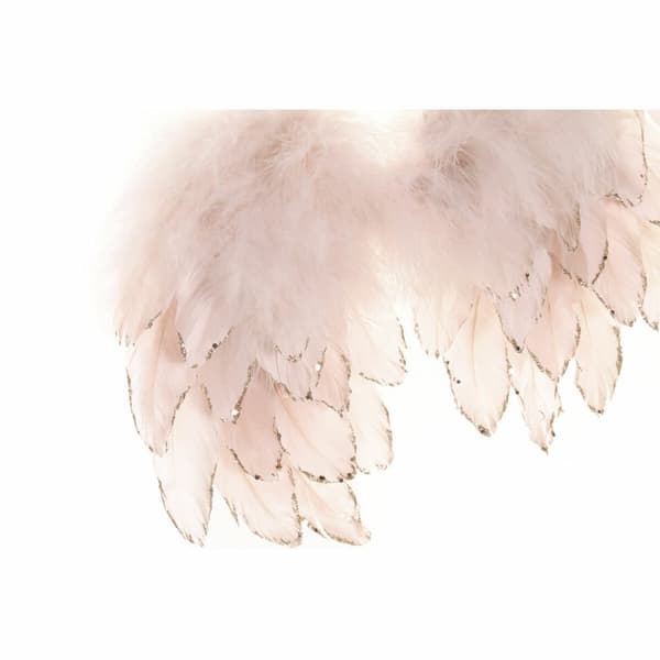 Joulukuusenpallo DKD Home Decor Höyhenet (2 pcs) (28 x 4 x 33 cm)