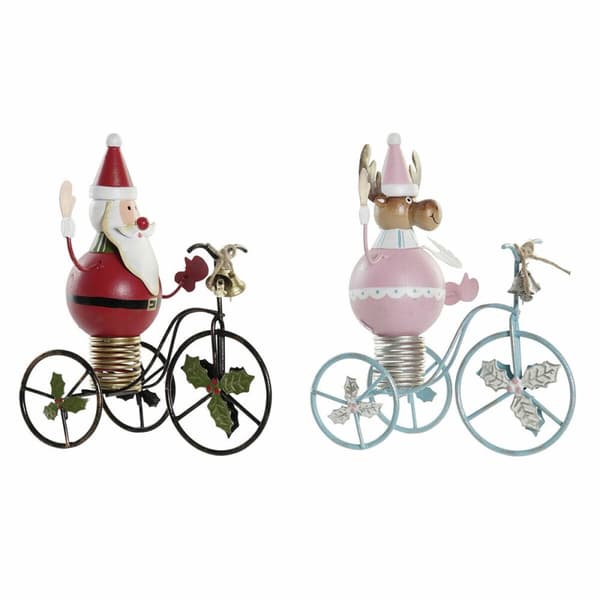 Joulukuusenpallo DKD Home Decor Metalli (2 pcs) (15 x 9 x 19 cm)