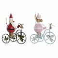 Pikkukuva 1 / 2: Joulukuusenpallo DKD Home Decor Metalli (2 pcs) (15 x 9 x 19 cm)