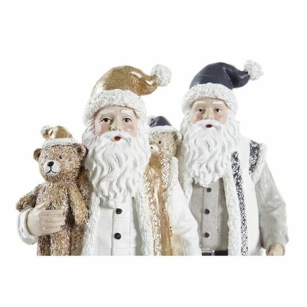 Joulukuusenpallo DKD Home Decor Hartsi Joulupukki (12 x 9 x 27 cm) (2 osaa)