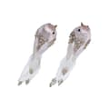 Pikkukuva 1 / 3: Joulukuusenpallo DKD Home Decor Polyesteri Paukštis (22 x 7 x 8 cm) (2 osaa)