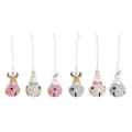 Pikkukuva 1 / 3: Joulukuusenpallo DKD Home Decor Metalli Hartsi (5 x 5 x 9 cm) (6 osaa)