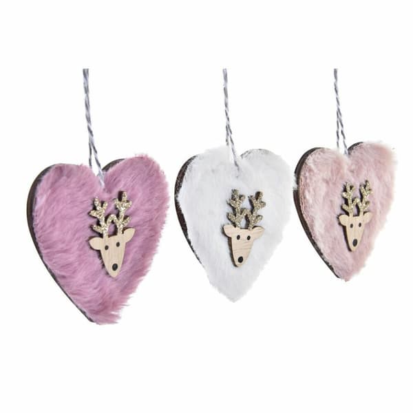 Joulukoristesetti DKD Home Decor Polyesteri (22 x 8 x 1 cm) (3 osaa)