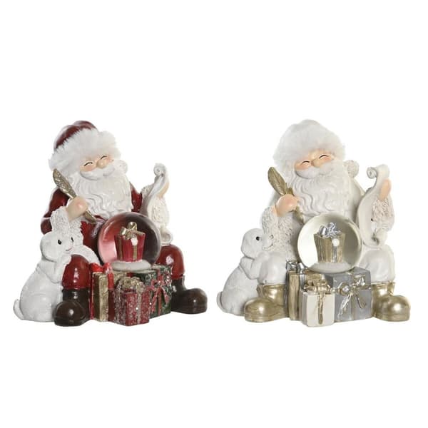 Joulukuusenpallo DKD Home Decor Hartsi (2 osaa) (14 x 12 x 14 cm)