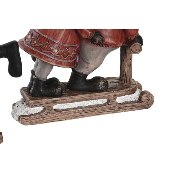 Joulukuusenpallo DKD Home Decor Hartsi Poro (13 x 6 x 18 cm) (4 osaa)