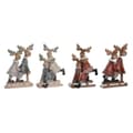 Pikkukuva 1 / 6: Joulukuusenpallo DKD Home Decor Hartsi Poro (13 x 6 x 18 cm) (4 osaa)
