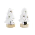 Miniatyrbillede 1 af 3: Julepynt DKD Home Decor Træ Polyester MDF Harpiks (12 x 8 x 15,5 cm) (2 enheder)