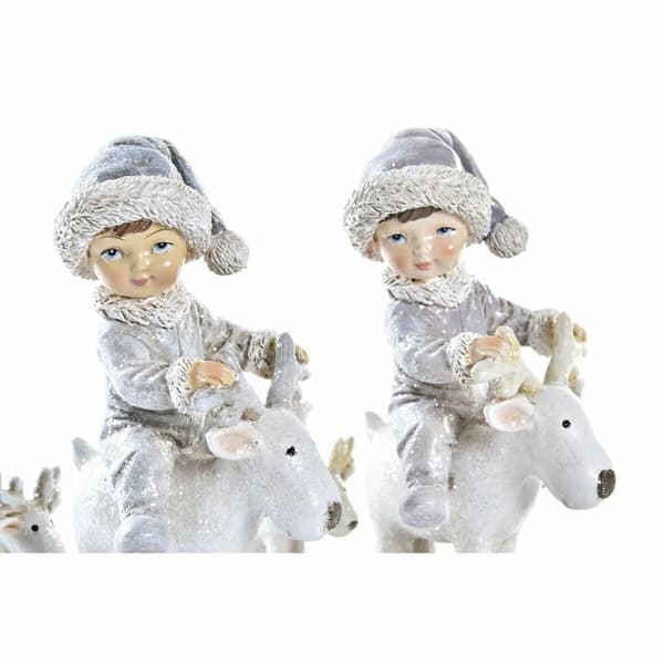 Julepynt DKD Home Decor Harpiks (17 x 7,5 x 13,5 cm) (2 enheder)