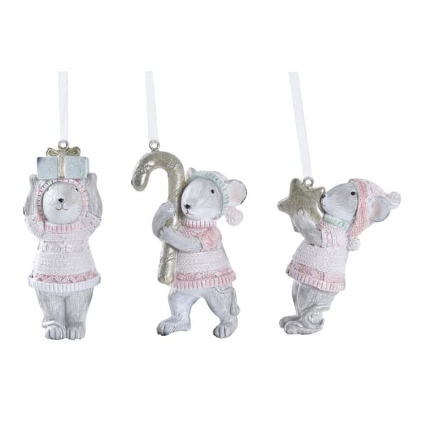Julepynt DKD Home Decor Harpiks (5 x 3 x 8,5 cm) (3) (3 enheder)