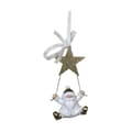 Miniatyrbillede 1 af 3: Julepynt DKD Home Decor Harpiks Julemanden (6,5 x 4 x 13,5 cm) (6 enheder)