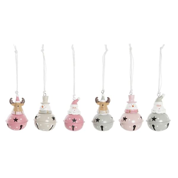 Julepynt DKD Home Decor Metal Harpiks (5 x 5 x 9 cm) (6 enheder)