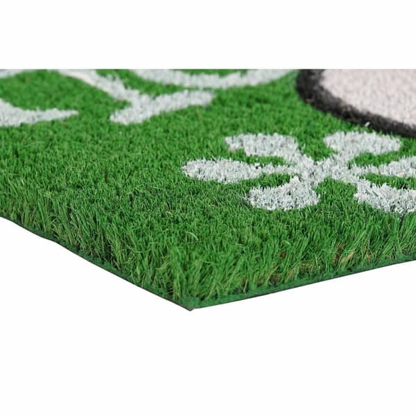 Dørmåtte DKD Home Decor Jul PVC Julemanden Kokosnød Fiber (60 x 40 x 1,5 cm) (2 enheder)
