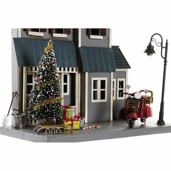 Julepynt DKD Home Decor Metal PVC Hus (30 x 12,5 x 40 cm) (2 enheder)