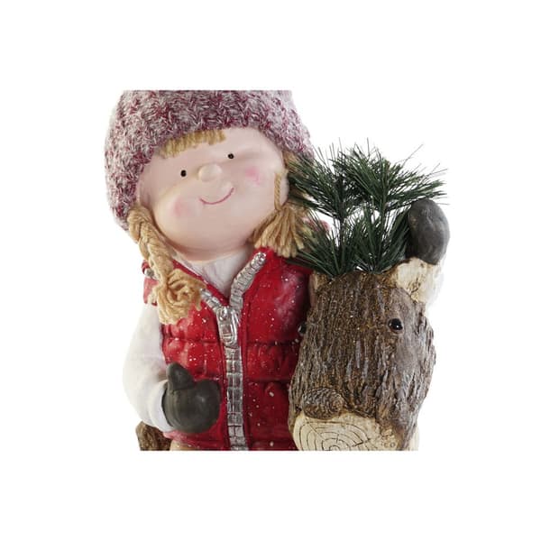 Julepynt DKD Home Decor Multifarvet Børn 18 x 24 x 45 cm (2 enheder)