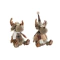 Pikkukuva 1 / 3: Joulukuusenpallo DKD Home Decor Ruskea Poro 13 x 12 x 25 cm (2 osaa)